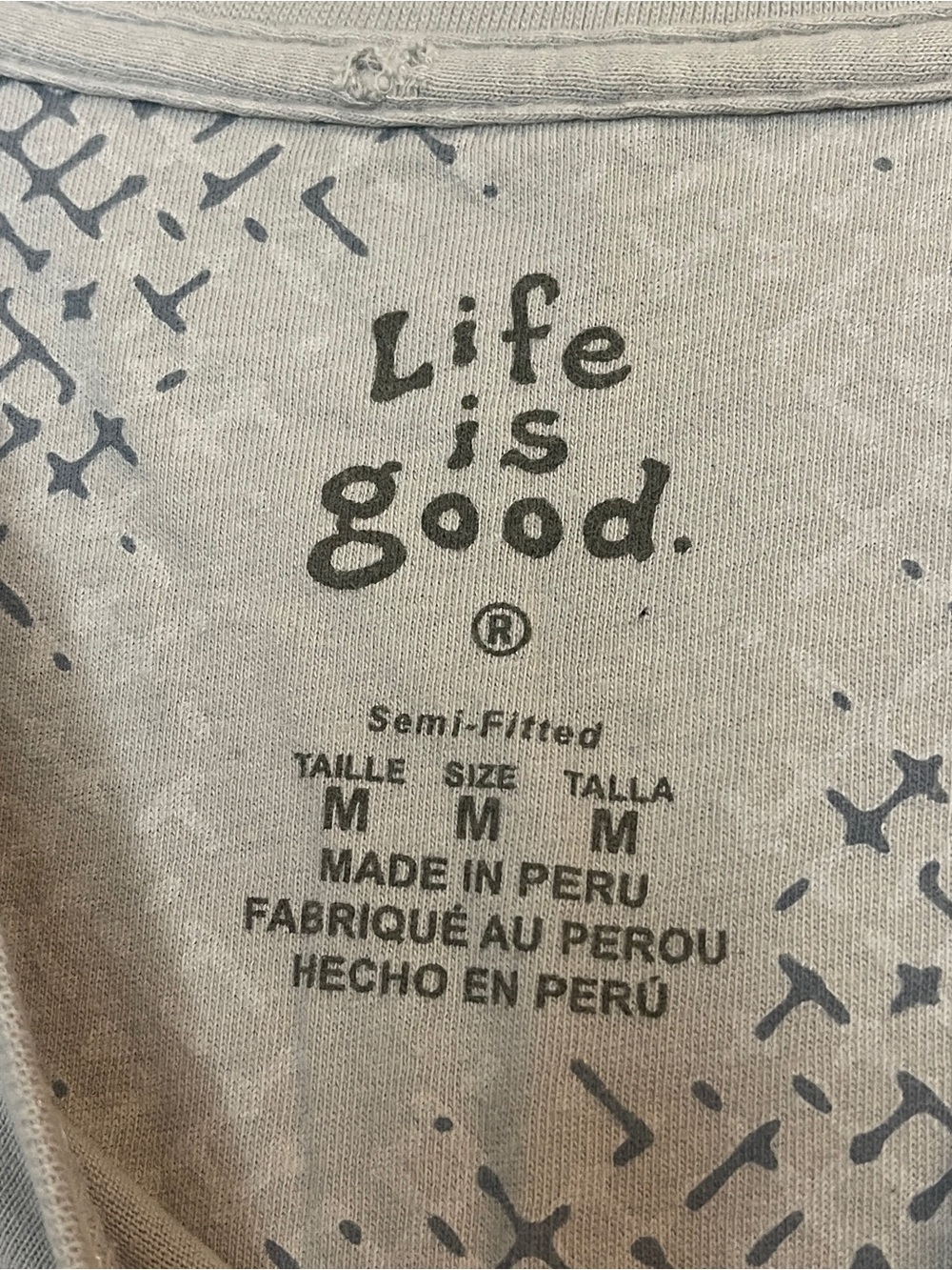 Life Is Good Men's Light Gray Long-Sleeve Graphic Tee - Picture 4 of 6